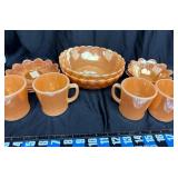 Marigold Dishes (8), 4-FireKing Cups