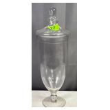 Tall Decorative Glass w/Lid