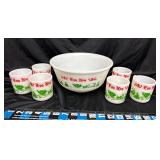 Egg Nog Set 6-Cups & Bowl