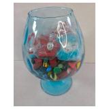 Blue Brandy Full Marbles, Dice & Monopoly Pieces