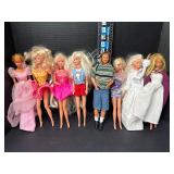 7-Barbie & 1-Ken