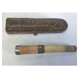 Cigarette Holder Sterling Rings & case