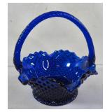 Colbalt Flower Basket 7'