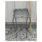 Silver Metal Plant Stand 13'X13'X24'