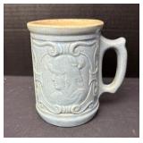 Blue Stoneware Mug White Hall, Il Spartan