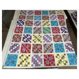 Quilt Top Patchwork 90'X72' by Ruths Mom