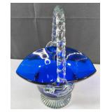 Cobalt Flower Basket 9'