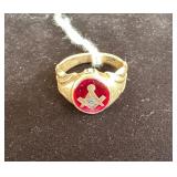 Shriners Ring 10kt Gold