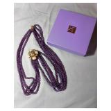 Elizabeth Taylor Necklace Forever Violet