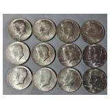 12-1965 Kennedy Halves 40% Silver