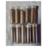 10-Tubes of Wheat pennies