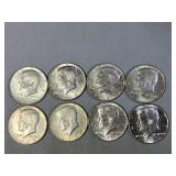 8-1968m 40% Silver Halves
