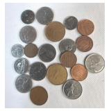 Canadian (2-Dollars, 7-Quarters & Other Foreign