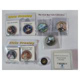 7-Colorized Half Dollars (4-Elvis, 2-Civil Wars &