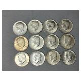12-1966 40% Silver Half Dollars