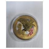 Abraham Lincoln Commemorative Coin 24kt Layered