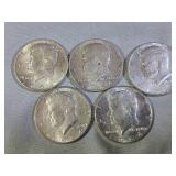 5-1964 Halves Silver