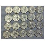 20-Silver Quarters