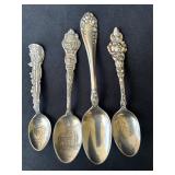 4 Sterling Spoons