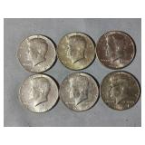 3-1966 & 3-1967 Halves 40% Silver