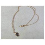 Gold Chain w/ Black Stone (clasp is marked 10K)