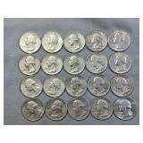 20-1964 Quarters Silver
