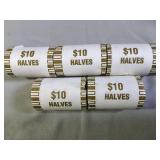 5-Mixed Rolls of Half Dollar