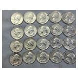 20-Silver Quarters