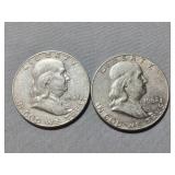 2-1962 Franklin Halves