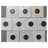 10-Indian Head Pennies