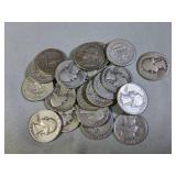 20-Silver Quarters mixed Dates