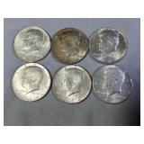 6-1964 Halves Silver