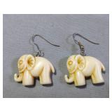 Pair of Elephant Pierced Earrings