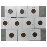 10-Indian Head Pennies