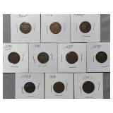 10-Indian Head Pennies