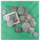 24-Believe to be Silver Foreign coins