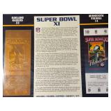 Super Bowl 1977 Gold Raiders & Vikings Tickets