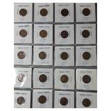 20-Wheat Pennies