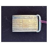 Sterling & 10kt Belt Buckle