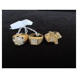 3-14k Gold HGE Rings