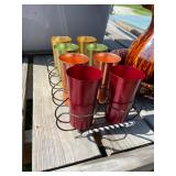 TIN GLASSES IN CARRIER