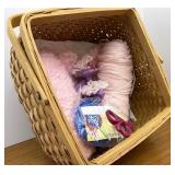 Basket with yarn and more