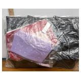 Black red and purple bag