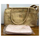 Club a world map bag with travel vanity case