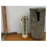 Zaneware vase and other - have cracks