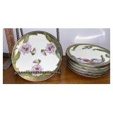 Bavarian hand painted china plates set of six