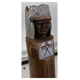 Carved walking stick