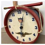 Patriotic snare drum clock