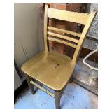 Gold painted chair