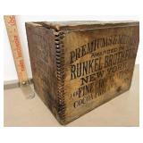 Runkel brothers chocolates crate